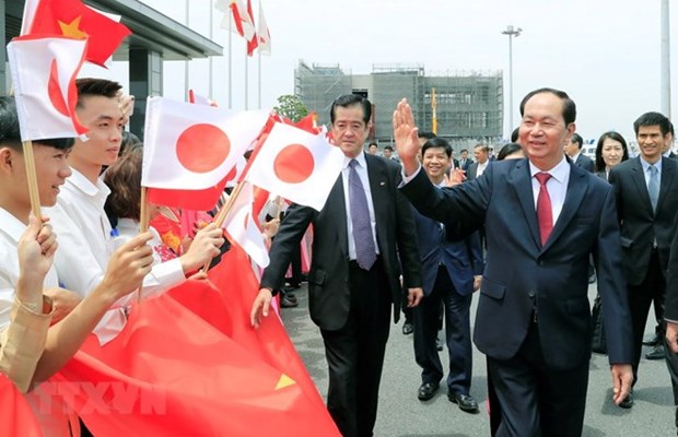 Le president Tran Dai Quang visite la prefecture japonaise de Gunma hinh anh 1
