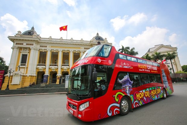 La capitale Hanoi en bus a imperiale a toit ouvert hinh anh 3