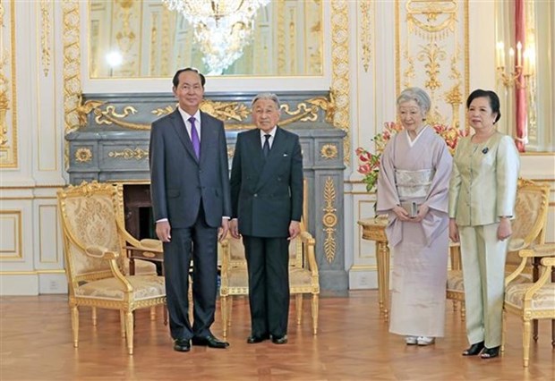 Le president Tran Dai Quang termine sa visite d'Etat au Japon hinh anh 1