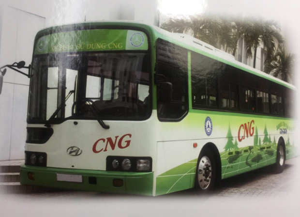 Hanoi lance des bus alimentes au gaz naturel comprime hinh anh 1