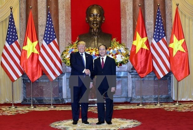 Les presidents americain et egyptien rendent hommage au president Tran Dai Quang hinh anh 1