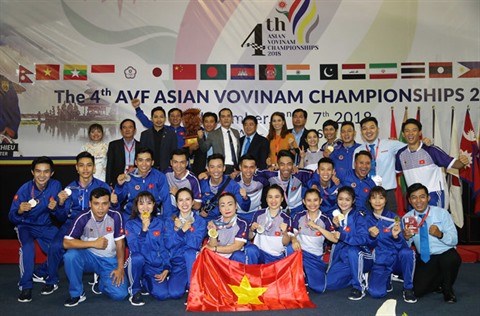 Le Vietnam toujours au top du 4e Championnat asiatique de vovinam hinh anh 1