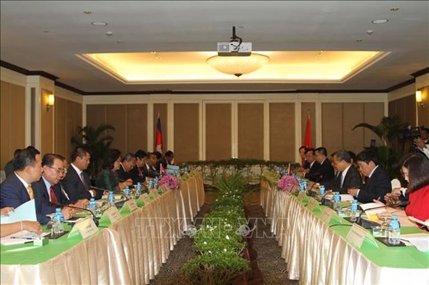 Une delegation de la Commission d'inspection du Parti en visite au Cambodge hinh anh 1