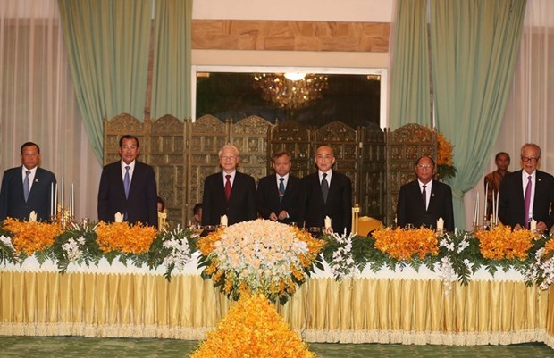 Banquet national en l’honneur du SG du Parti et president vietnamien Nguyen Phu Trong hinh anh 1