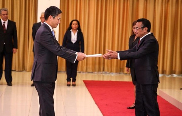 L’ambassadeur vietnamien presente ses lettres de creance au president est-timorais hinh anh 1