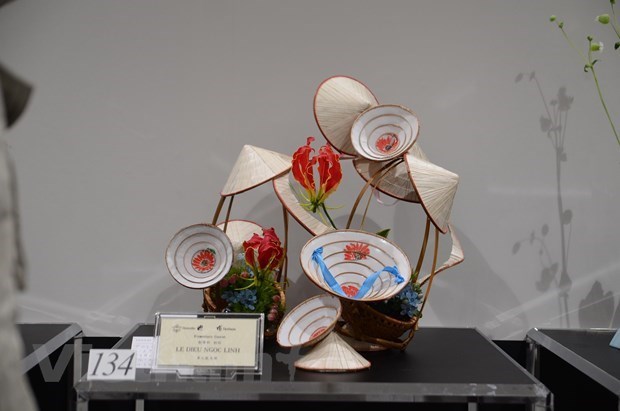 Le Vietnam prend part pour la premiere fois a l'exposition d'Ikebana au Japon hinh anh 1