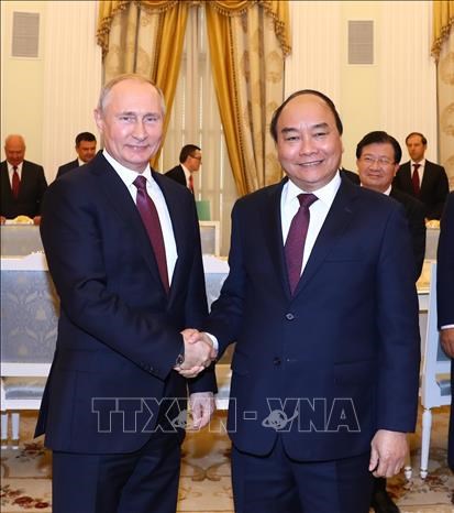 Entrevue entre le PM Nguyen Xuan Phuc et le president russe Vladimir Poutine hinh anh 1