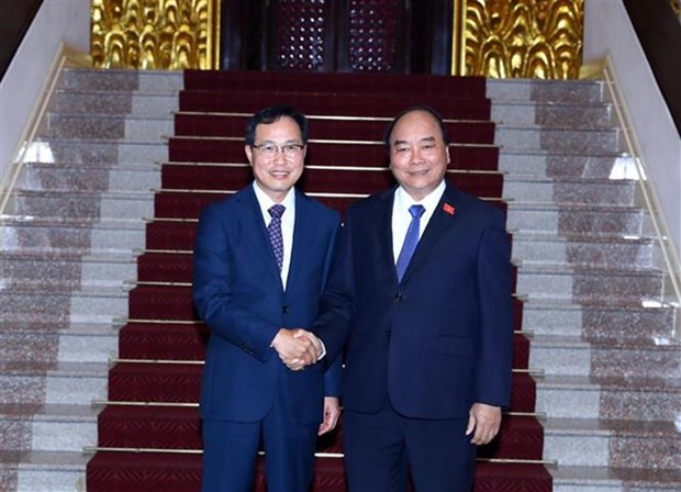 Le Premier ministre Nguyen Xuan Phuc incite Samsung Vietnam a etendre ses activites hinh anh 1