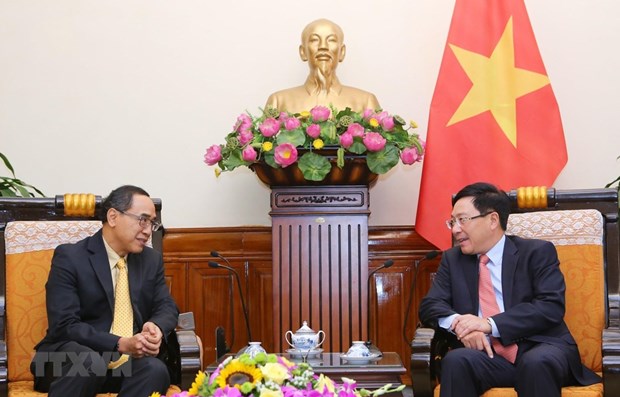 Le vice-PM Pham Binh Minh recoit l'ambassadeur de Thailande hinh anh 1