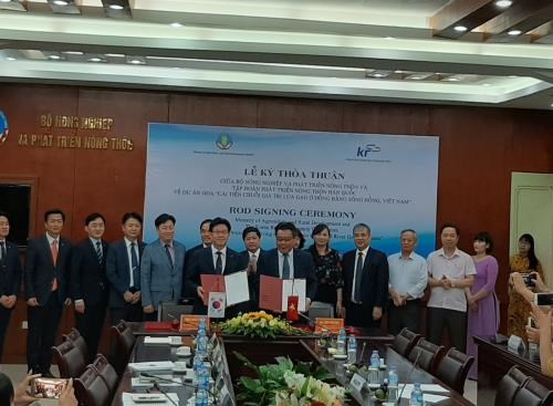 R. de Coree soutient le Vietnam dans la modernisation de la chaine de valeur de riziculture hinh anh 1
