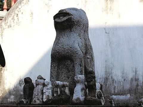 Des chiens en pierre montent la garde a Hanoi hinh anh 2