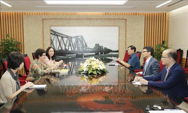 Le vice-PM Vu Duc Dam recoit le directeur de l'ONUSIDA au Vietnam hinh anh 1