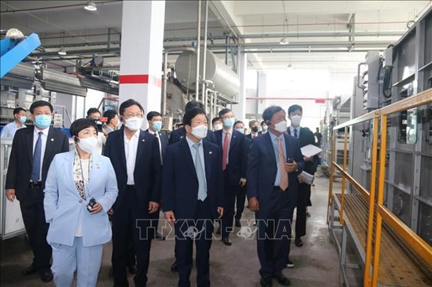 Le president de l’AN sud-coreenne visite des entreprises a Dong Nai hinh anh 1