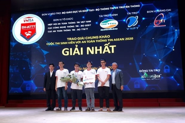 Les equipes vietnamiennes remportent le concours etudiant de l'ASEAN 2020 sur la securite de l'information hinh anh 1
