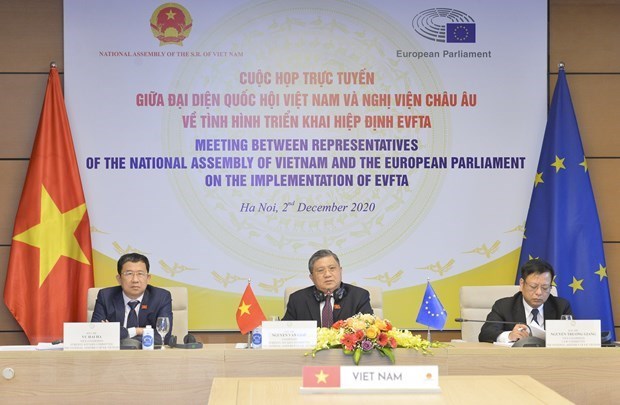 L’AN du Vietnam et le PE discutent de la mise en œuvre de l’EVFTA hinh anh 1