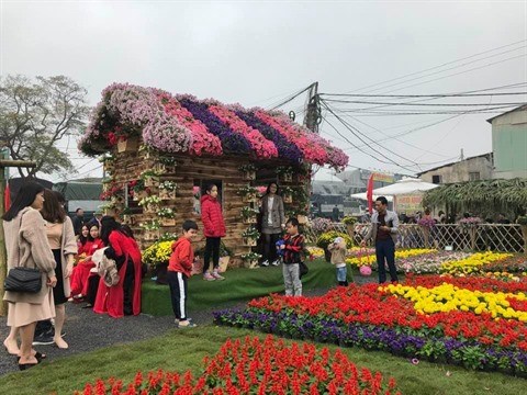 Festival floral de Xuan Quan dans la province de Hung Yen hinh anh 1