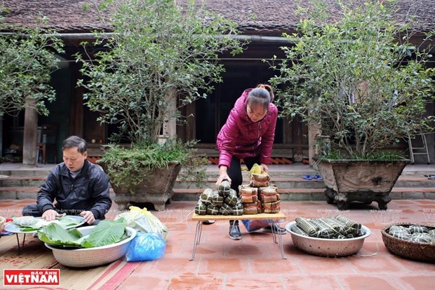 Petite histoire du banh chung du village de Hung Lo hinh anh 2