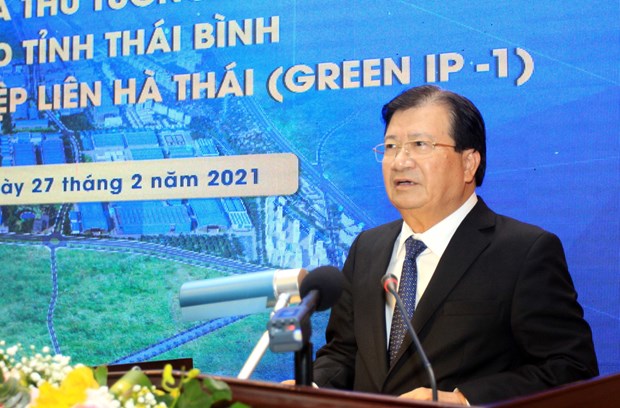 Thai Binh : favoriser les investissements dans la zone industrielle de Lien Ha Thai hinh anh 1