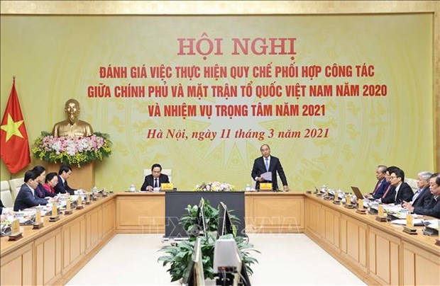 La cooperation efficace entre le gouvernement et le Front de la Patrie du Vietnam hinh anh 1