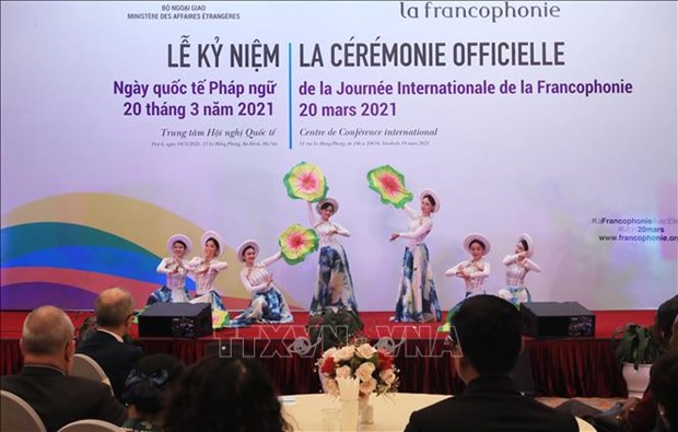 Ceremonie officielle de la Journee internationale de la Francophonie 2021 hinh anh 1