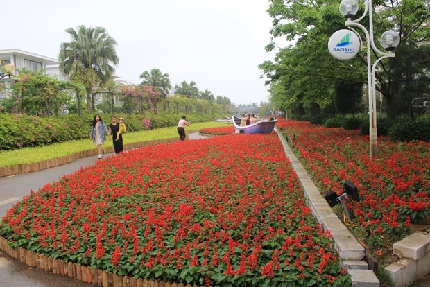 Thanh Hoa : la saison touristique d’ete a Sam Son commence par une fete des fleurs hinh anh 2