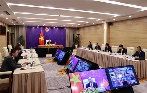 Le president Nguyen Xuan Phuc prononce un discours lors du Sommet sur le climat hinh anh 2