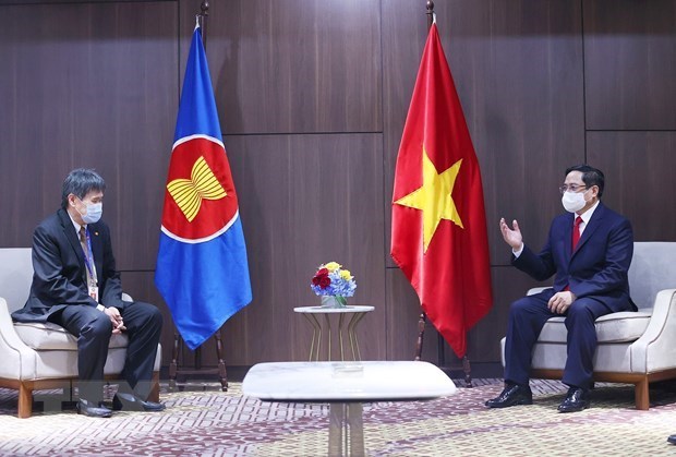 Le PM Pham Minh Chinh recoit le secretaire general de l’ASEAN hinh anh 1