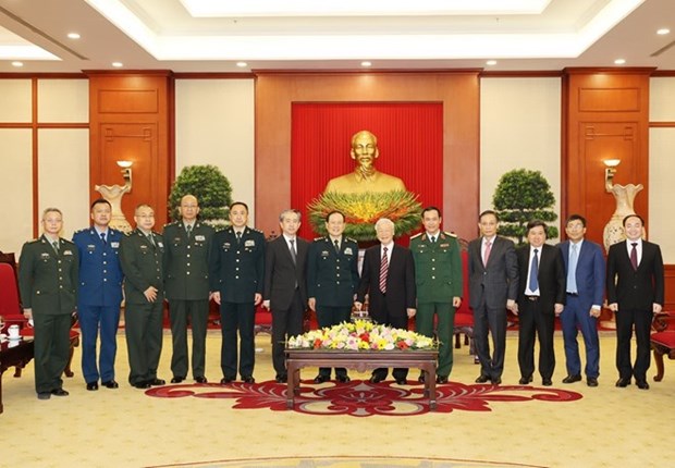 Le secretaire general du Parti Nguyen Phu Trong recoit le ministre chinois de la Defense hinh anh 2