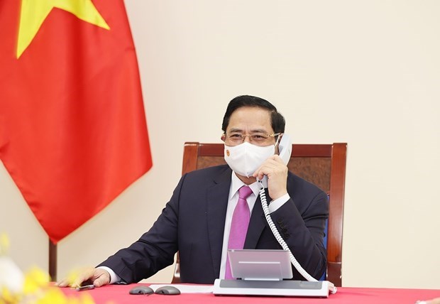 Vietnam-Thailande : conversation telephonique entre les deux PM Pham Minh Chinh – Prayut Chan-O-cha hinh anh 1