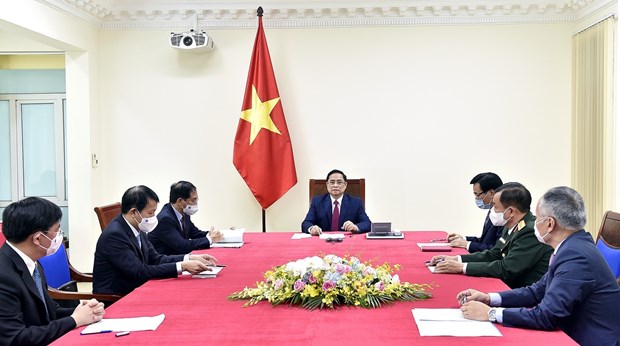 Vietnam-Chine : Conversation telephonique entre les Premiers ministres hinh anh 1