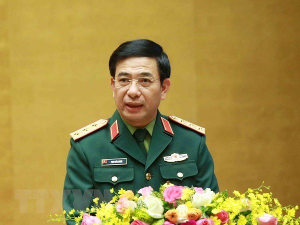 Entretien telephonique entre les ministres vietnamien et russe de la Defense hinh anh 1