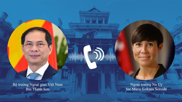 Conversation telephonique entre les deux ministres des AE Vietnam-Norvege hinh anh 2