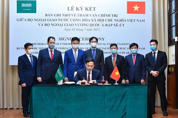 Le Vietnam et l’Arabie saoudite signent un texte sur les consultations politiques hinh anh 2