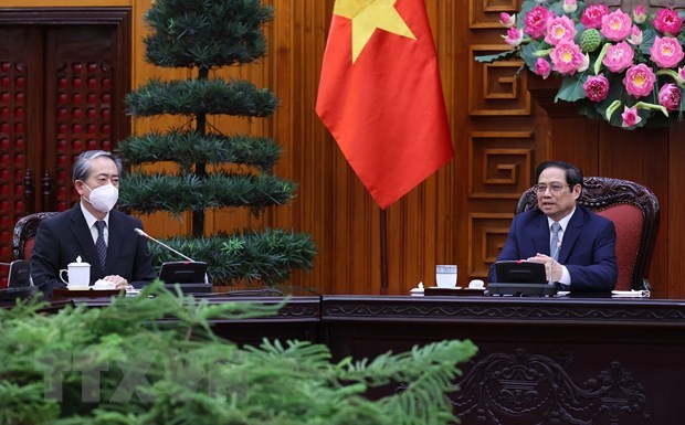 Le PM Pham Minh Chinh recoit l'ambassadeur de Chine au Vietnam hinh anh 1
