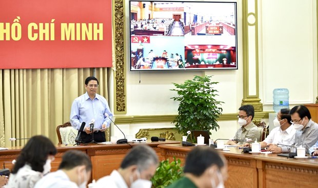 Le PM affirme continuer a soutenir Ho Chi Minh-Ville dans la lutte contre le COVID-19 hinh anh 1
