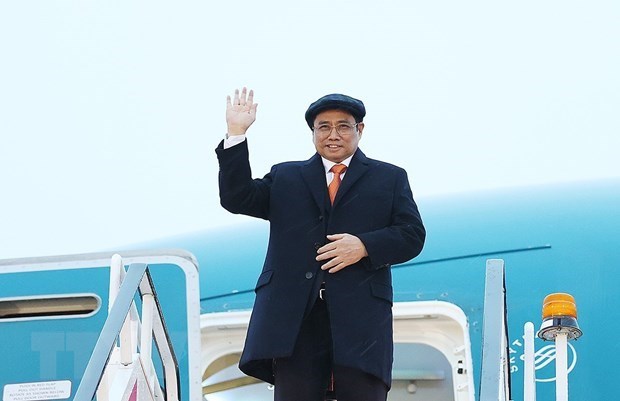 Le Premier ministre Pham Minh Chinh est arrive au Royaume-Uni hinh anh 1