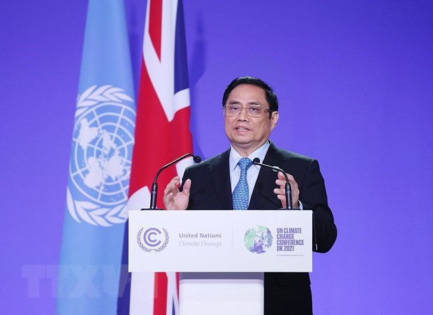 Le PM Pham Minh Chinh a une session sur l'engagement a reduire les emissions de methane hinh anh 1