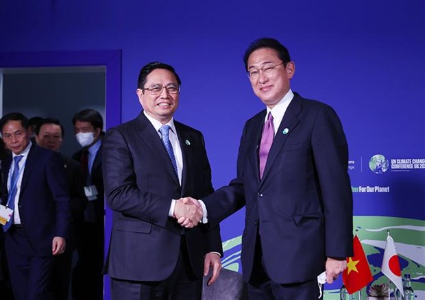 Le Premier ministre Pham Minh Chinh rencontre des dirigeants mondiaux en marge de la COP26 hinh anh 1