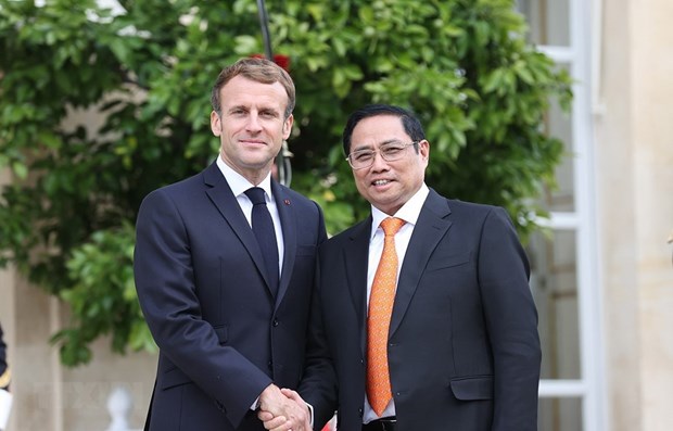 Le president Emmanuel Macron souhaite approfondir le partenariat strategique Vietnam - France hinh anh 1