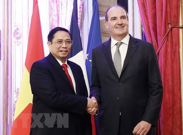 Declaration conjointe de la France et du Vietnam a l’occasion de la visite du Premier ministre Pham Minh Chinh en France hinh anh 1