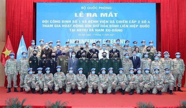 Le Vietnam lance sa premiere equipe du genie pour le maintien de la paix hinh anh 1