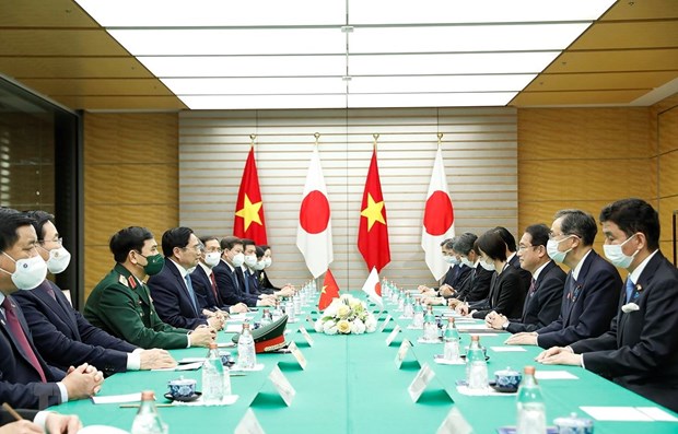 Entretien entre les Premiers ministres du Vietnam et du Japon hinh anh 1