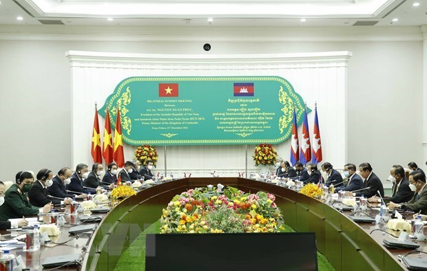 La visite d’Etat au Cambodge du president Nguyen Xuan Phuc couronnee de succes hinh anh 1