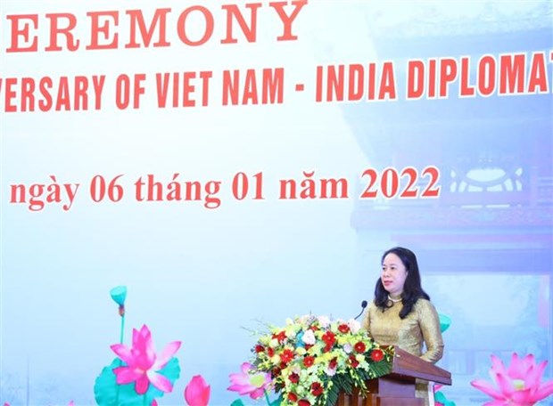 Celebration du cinquantenaire de l’etablissement des relations diplomatiques Vietnam-Inde hinh anh 1