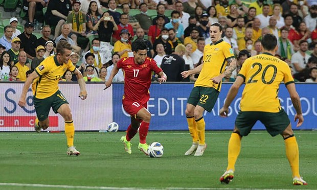 Coupe du monde 2022 : le Vietnam s'incline 0-4 face a l'Australie hinh anh 1