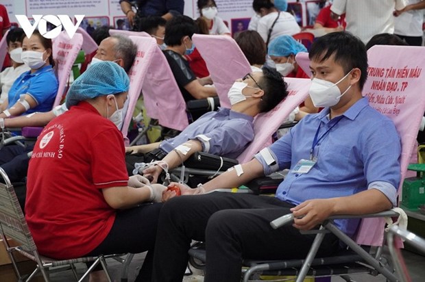 Ho Chi Minh-Ville lance sa campagne de don de sang 2022 hinh anh 1
