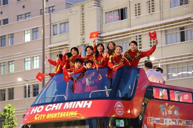Ho Chi Minh-Ville celebre la reussite des footballeuses vietnamiennes hinh anh 1