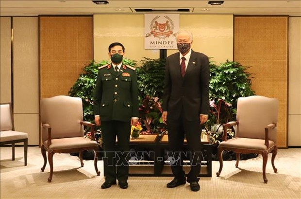 Le Vietnam et Singapour promeuvent leur cooperation dans la defense hinh anh 1