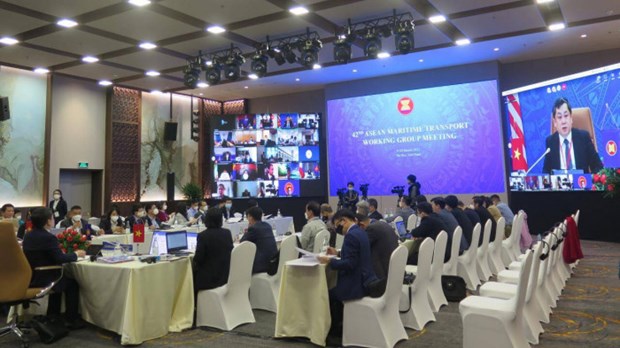 Le groupe de travail de l’ASEAN sur le transport maritime clot sa 42e reunion sur une bonne note hinh anh 1