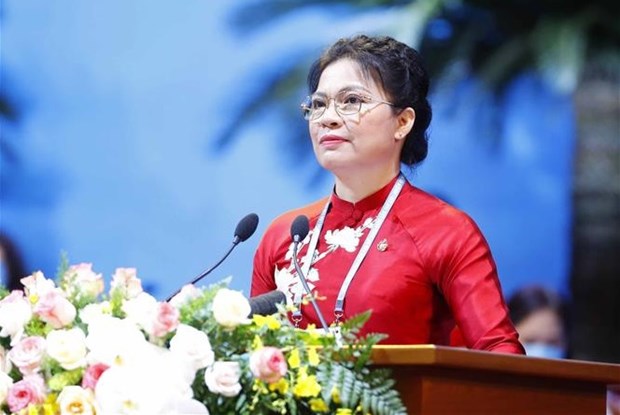 Ha Thi Nga reelue presidente de l’Union des femmes vietnamiennes hinh anh 1
